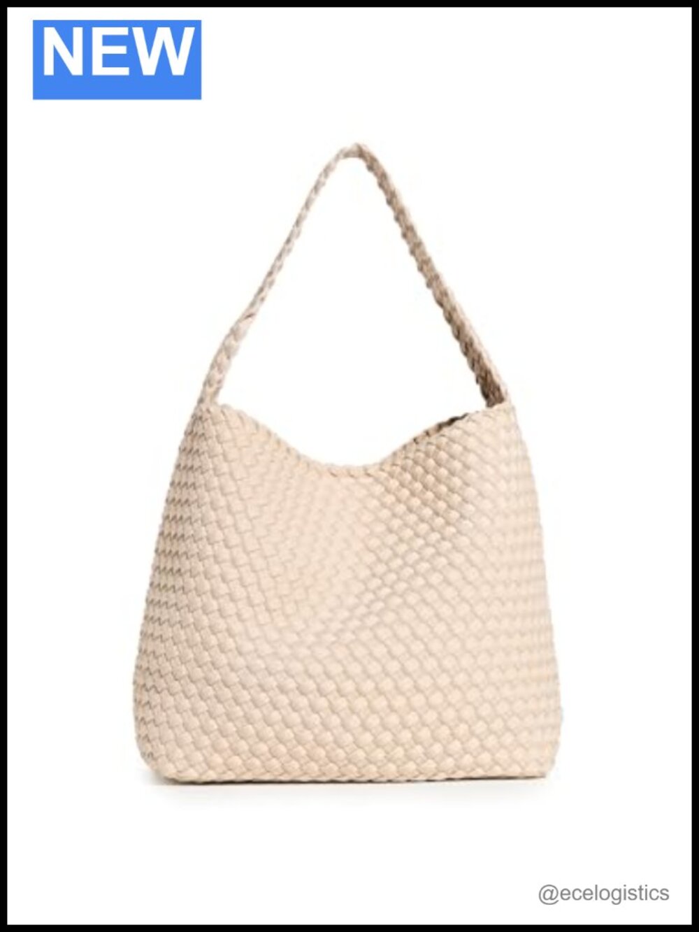 Woven Neoprene Hobo Bag with Zip Pouch